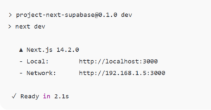 HASIL-NPM-RUN-DEV-300x157 Persiapan Membangun Web Dinamis dengan Next.js dan Supabase